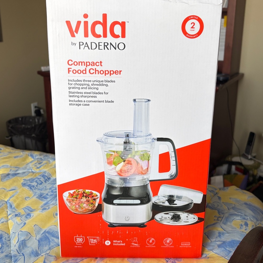 Vida by PADERNO Compact 3-Cup Mini Food Chopper